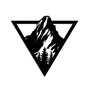 Wallity Matterhorn Escultura de Pared de Metal Negra